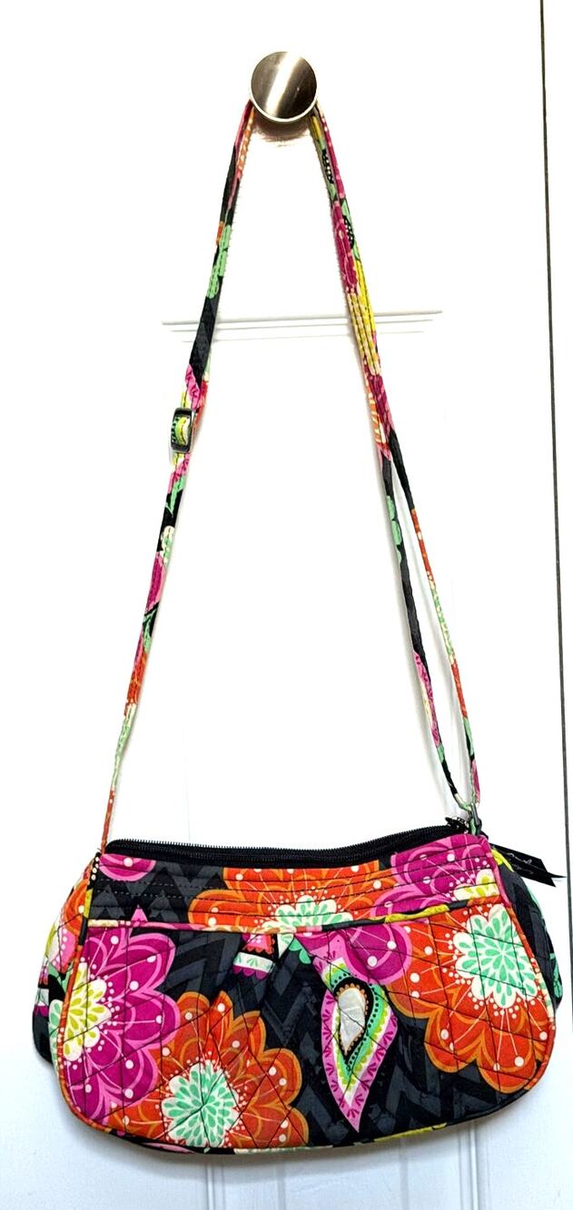 Vera Bradley Floral Frannie Cross Body Small Purse